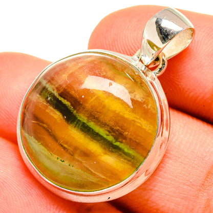 Green Fluorite Pendants handcrafted by Ana Silver Co - PD8845