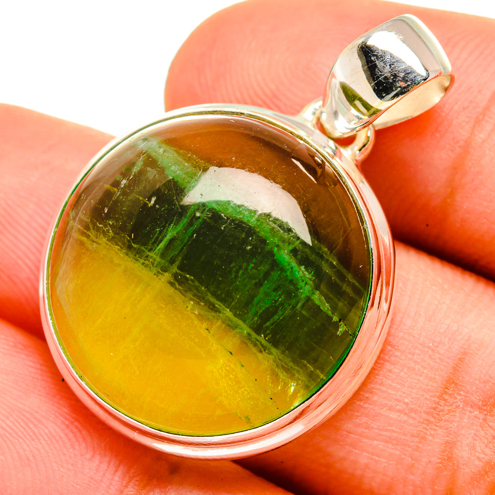 Green Fluorite Pendants handcrafted by Ana Silver Co - PD8846