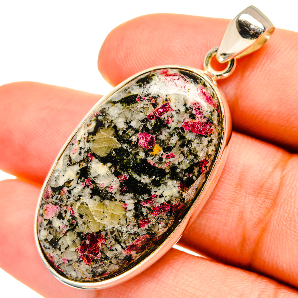 Russian Eudialyte Pendants handcrafted by Ana Silver Co - PD8852