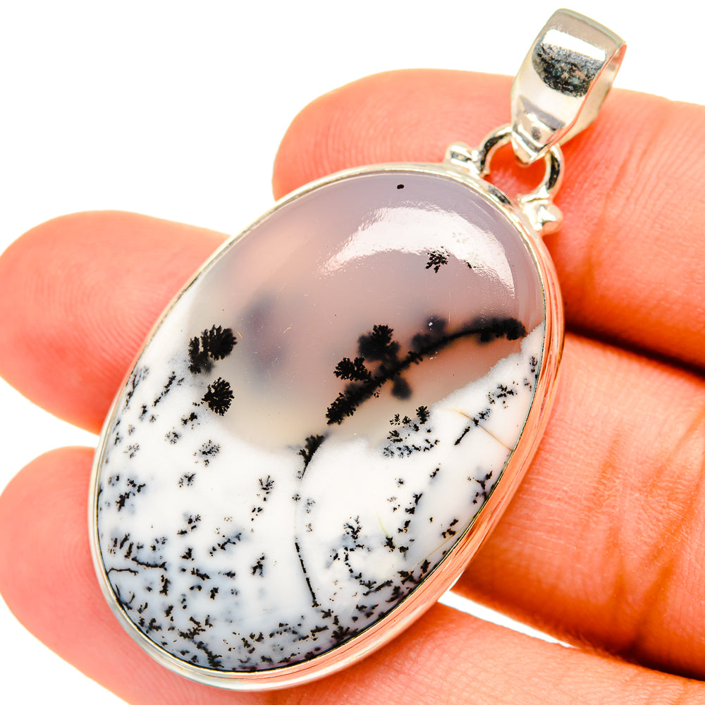 Dendritic Opal Pendants handcrafted by Ana Silver Co - PD8854