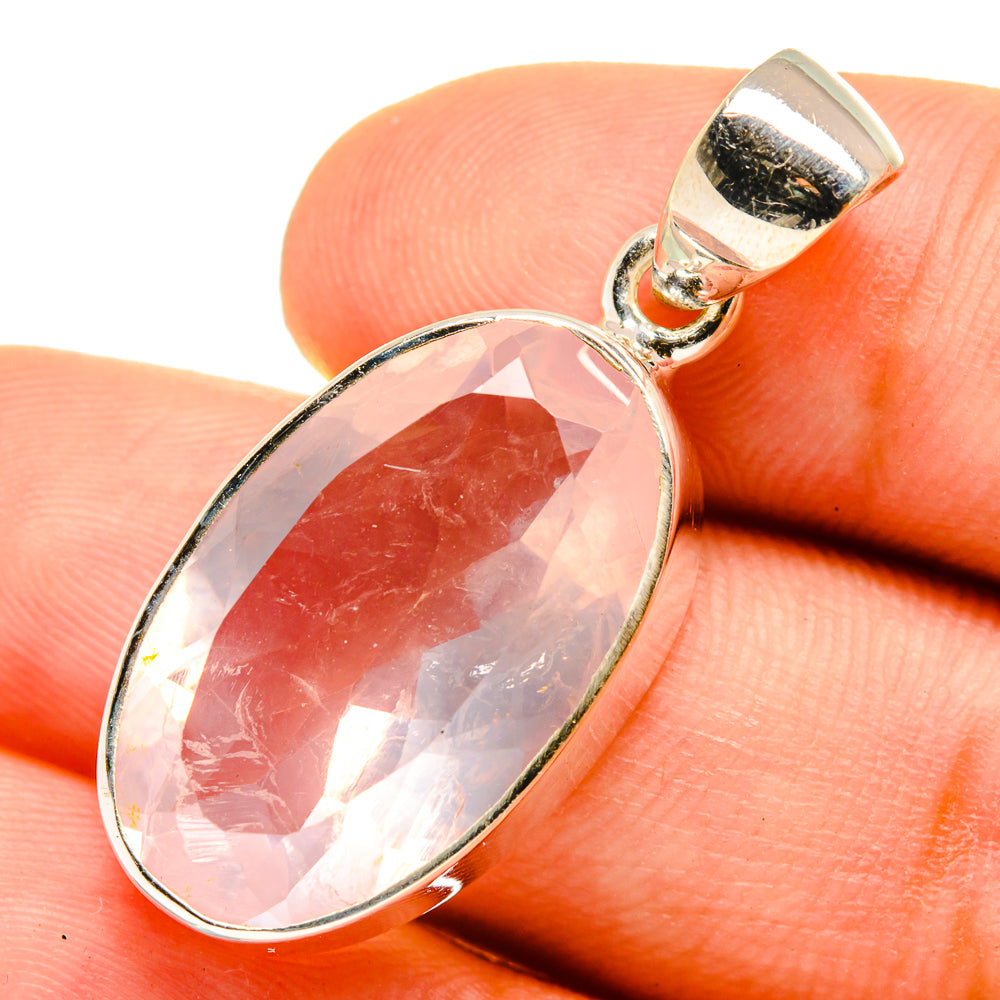 Rose Quartz Pendants handcrafted by Ana Silver Co - PD8874