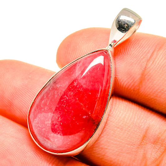 Pink Agate Pendants handcrafted by Ana Silver Co - PD8893