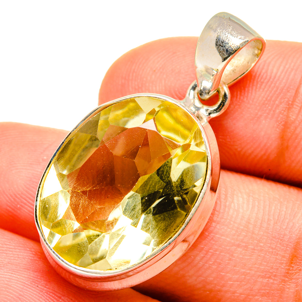 Lemon Quartz Pendants handcrafted by Ana Silver Co - PD8898