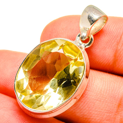 Lemon Quartz Pendants handcrafted by Ana Silver Co - PD8898