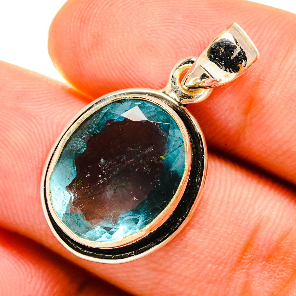Blue Topaz Pendants handcrafted by Ana Silver Co - PD8902
