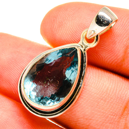 Blue Topaz Pendants handcrafted by Ana Silver Co - PD8905