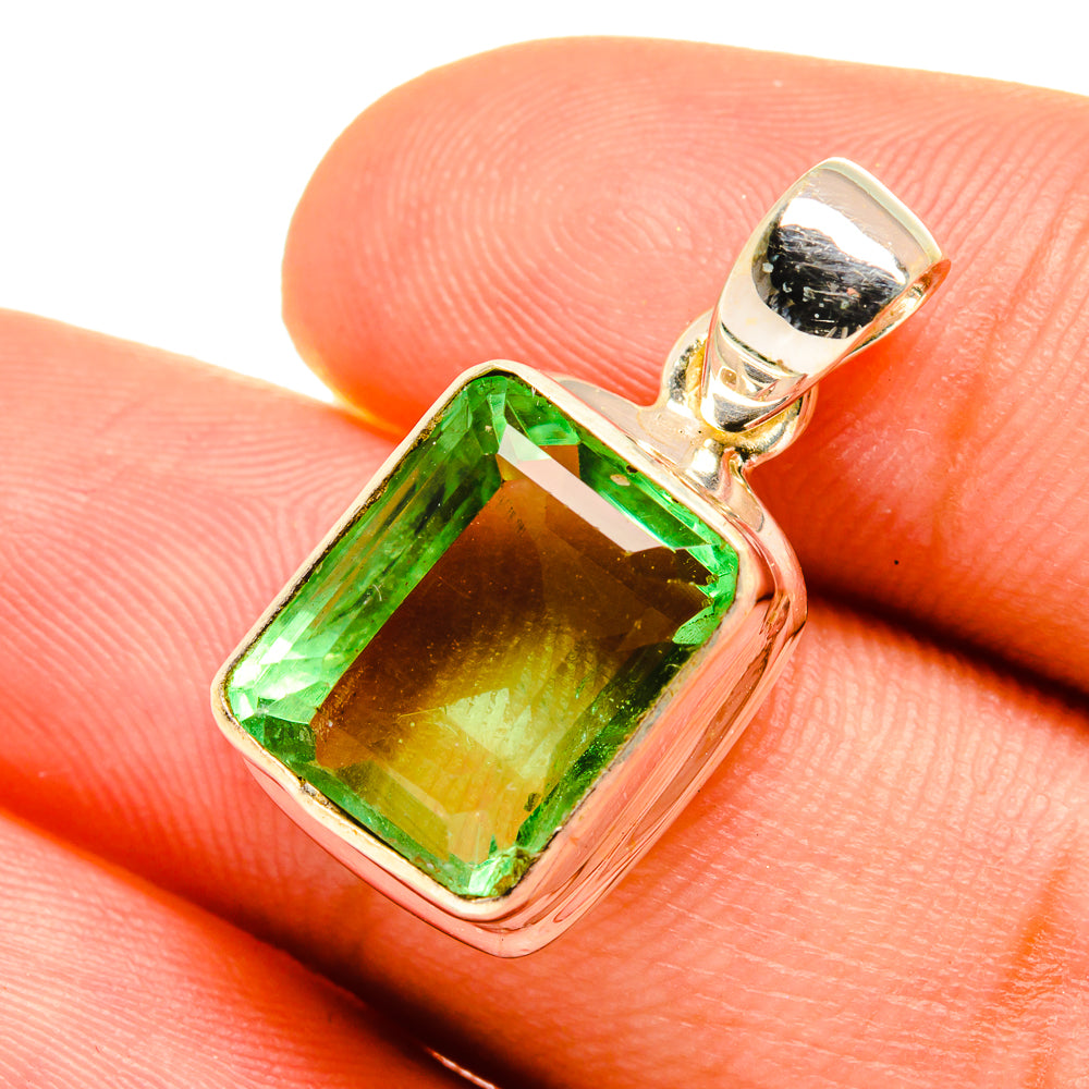 Green Fluorite Pendants handcrafted by Ana Silver Co - PD8907