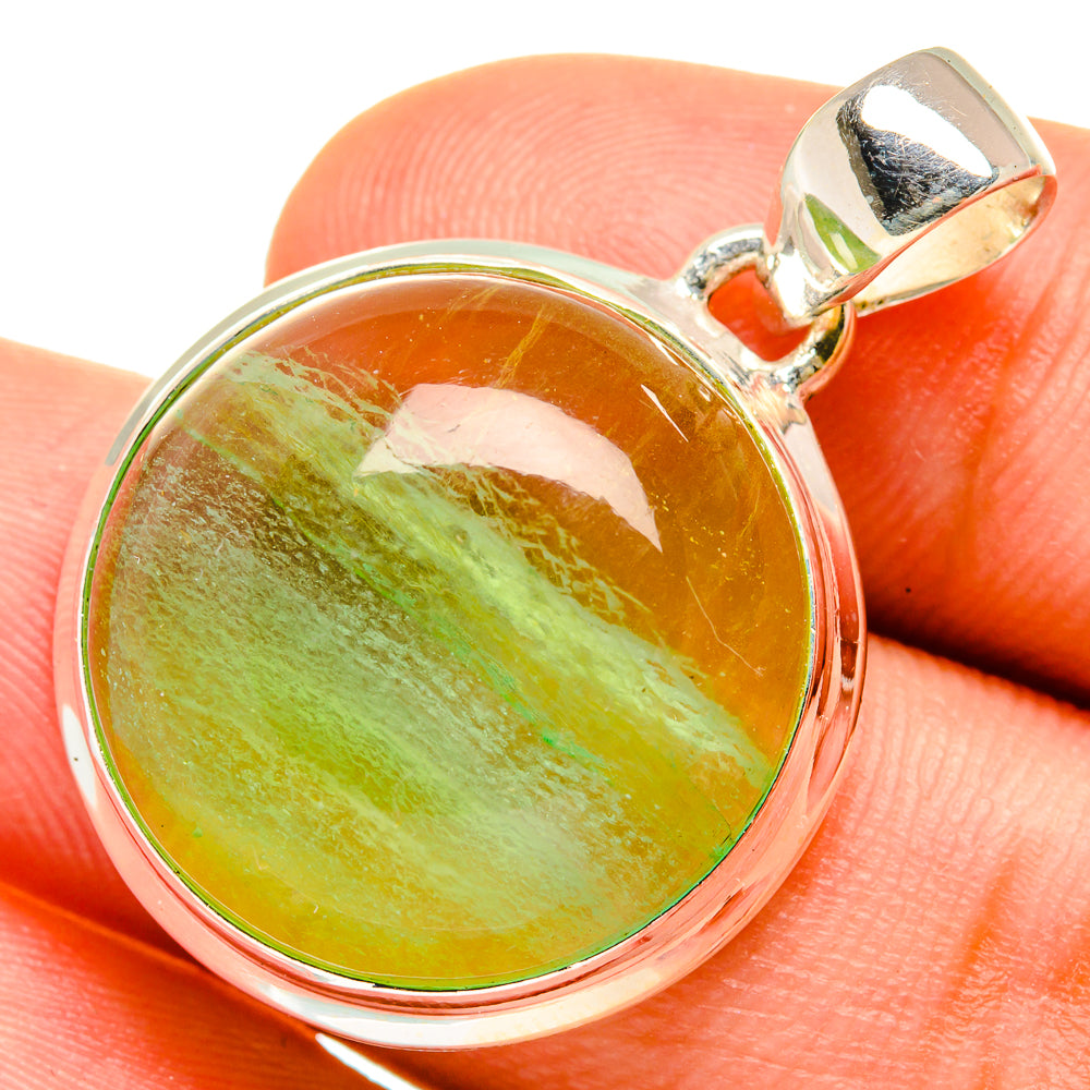 Green Fluorite Pendants handcrafted by Ana Silver Co - PD8908