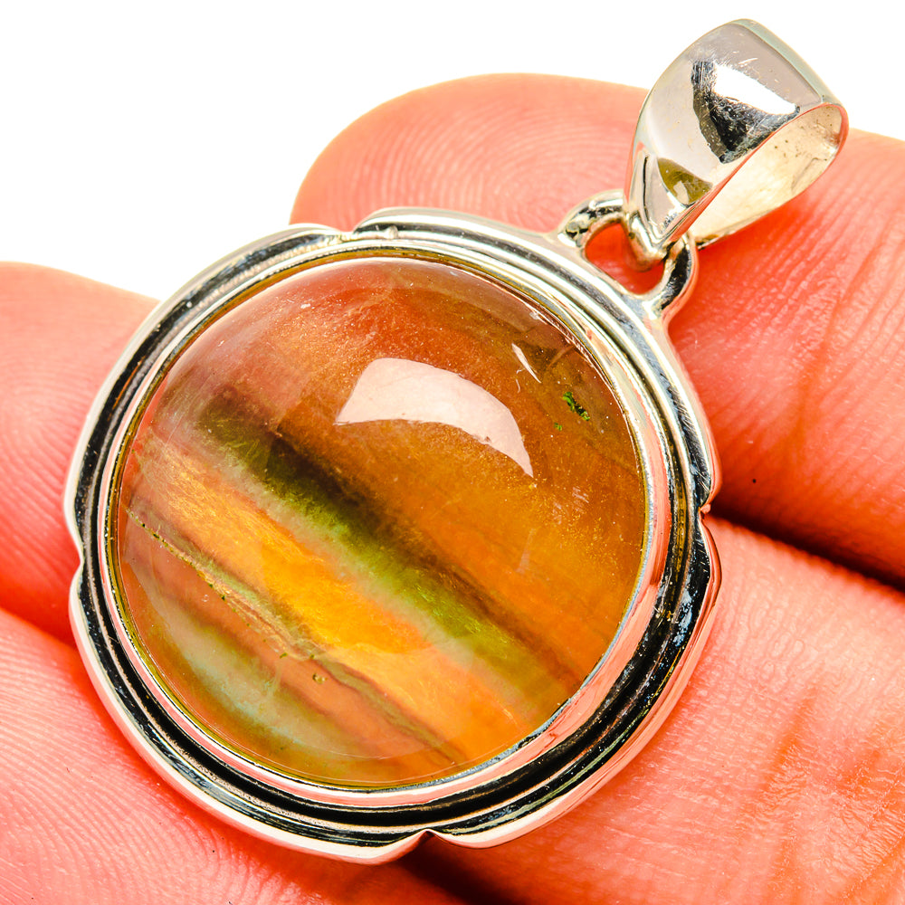 Green Fluorite Pendants handcrafted by Ana Silver Co - PD8909