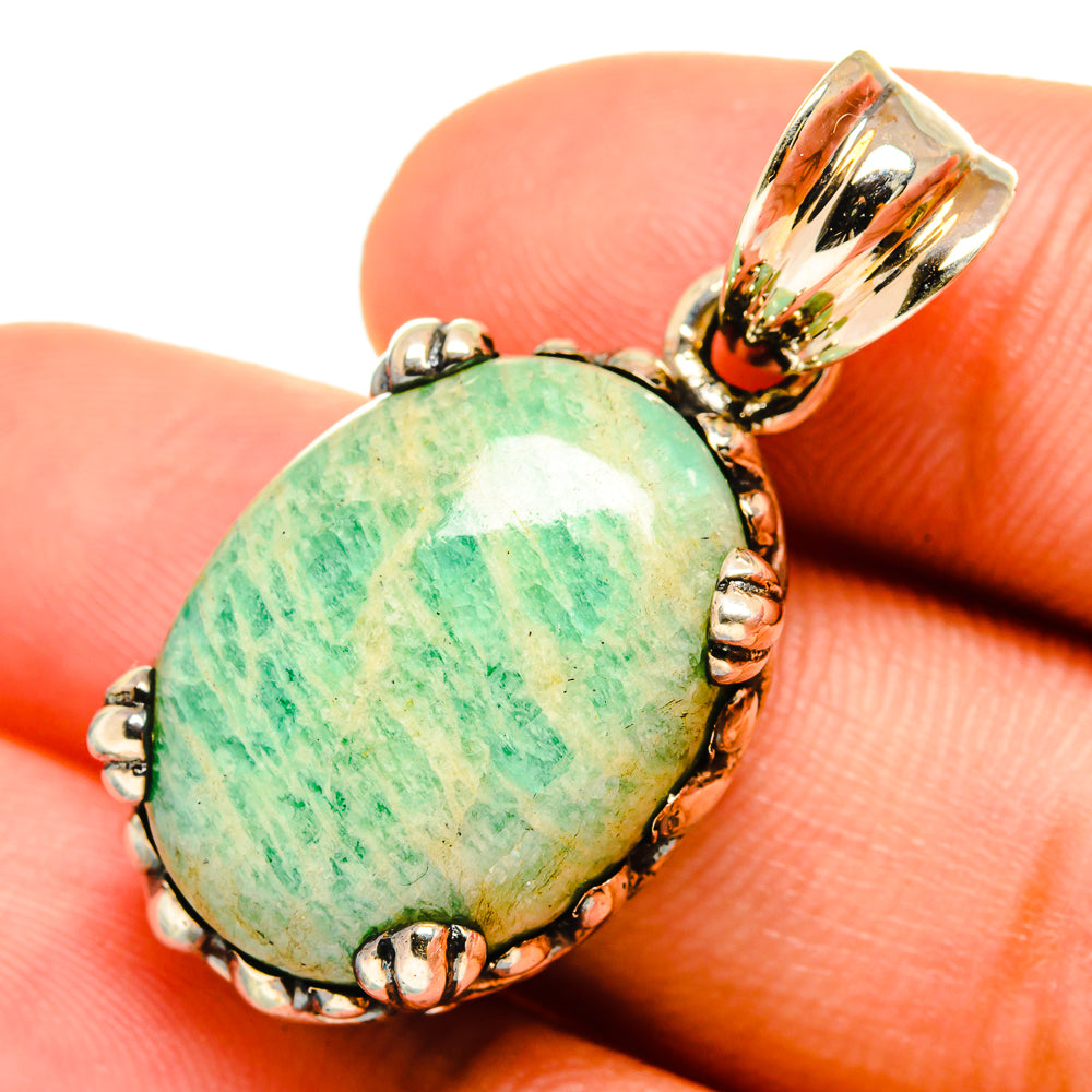 Amazonite Pendants handcrafted by Ana Silver Co - PD8914