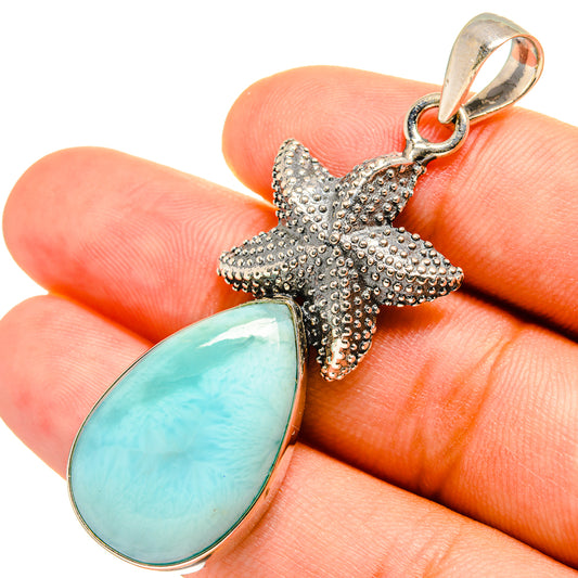 Larimar Pendants handcrafted by Ana Silver Co - PD8924