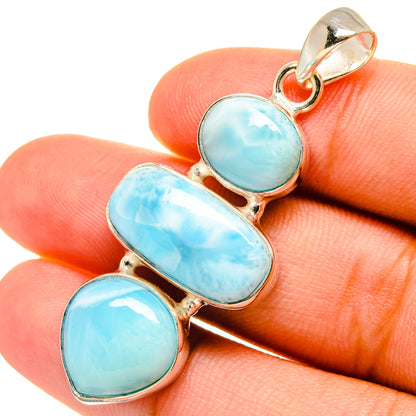 Larimar Pendants handcrafted by Ana Silver Co - PD8928
