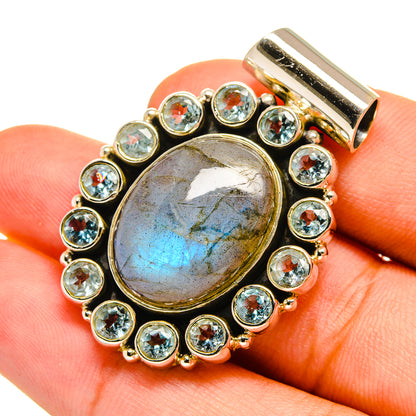 Labradorite Pendants handcrafted by Ana Silver Co - PD8965