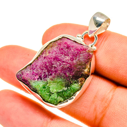 Ruby Zoisite Pendants handcrafted by Ana Silver Co - PD8969