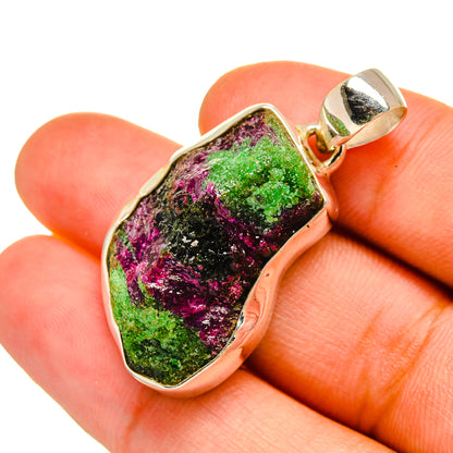 Ruby Zoisite Pendants handcrafted by Ana Silver Co - PD8974