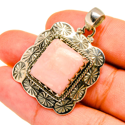 Pink Opal Pendants handcrafted by Ana Silver Co - PD8985