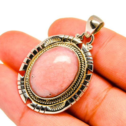 Pink Opal Pendants handcrafted by Ana Silver Co - PD8986
