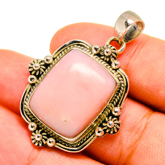 Pink Opal Pendants handcrafted by Ana Silver Co - PD8987