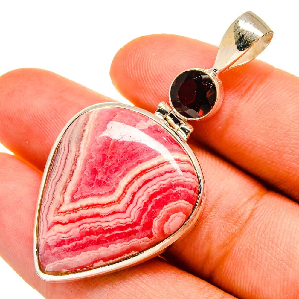 Rhodochrosite Pendants handcrafted by Ana Silver Co - PD8991