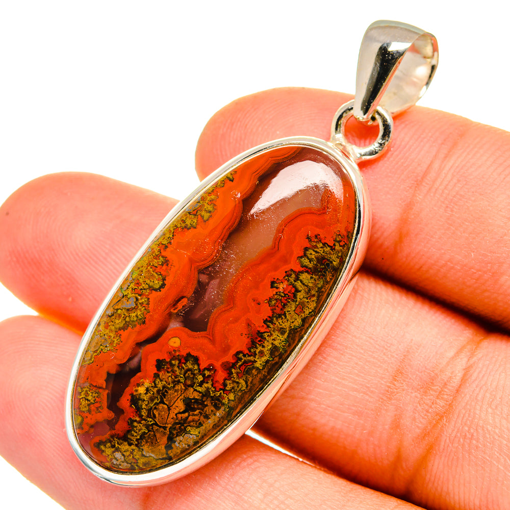 Moroccan Agate Pendants handcrafted by Ana Silver Co - PD8997