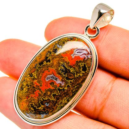 Moroccan Agate Pendants handcrafted by Ana Silver Co - PD8998