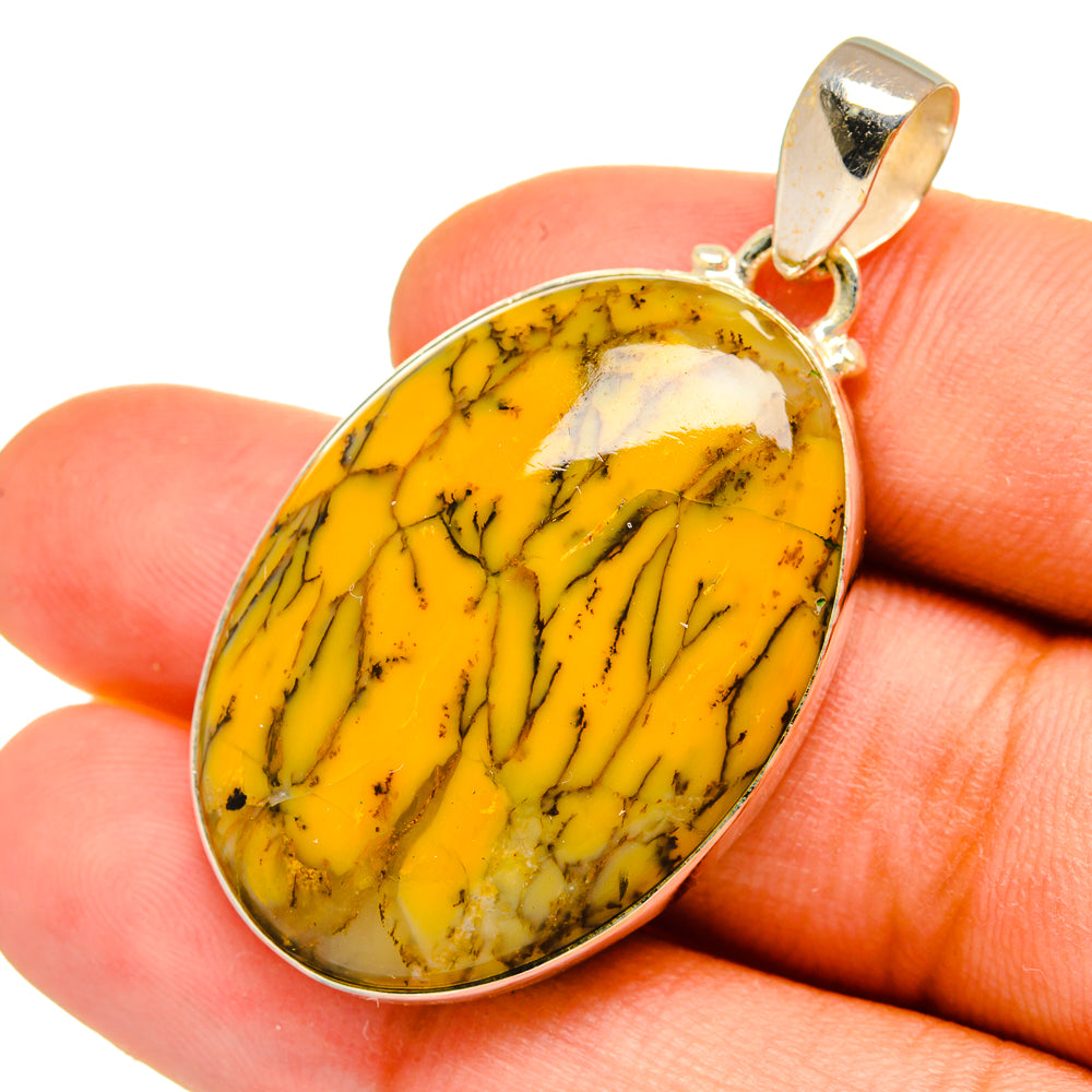 Dendritic Agate Pendants handcrafted by Ana Silver Co - PD9002