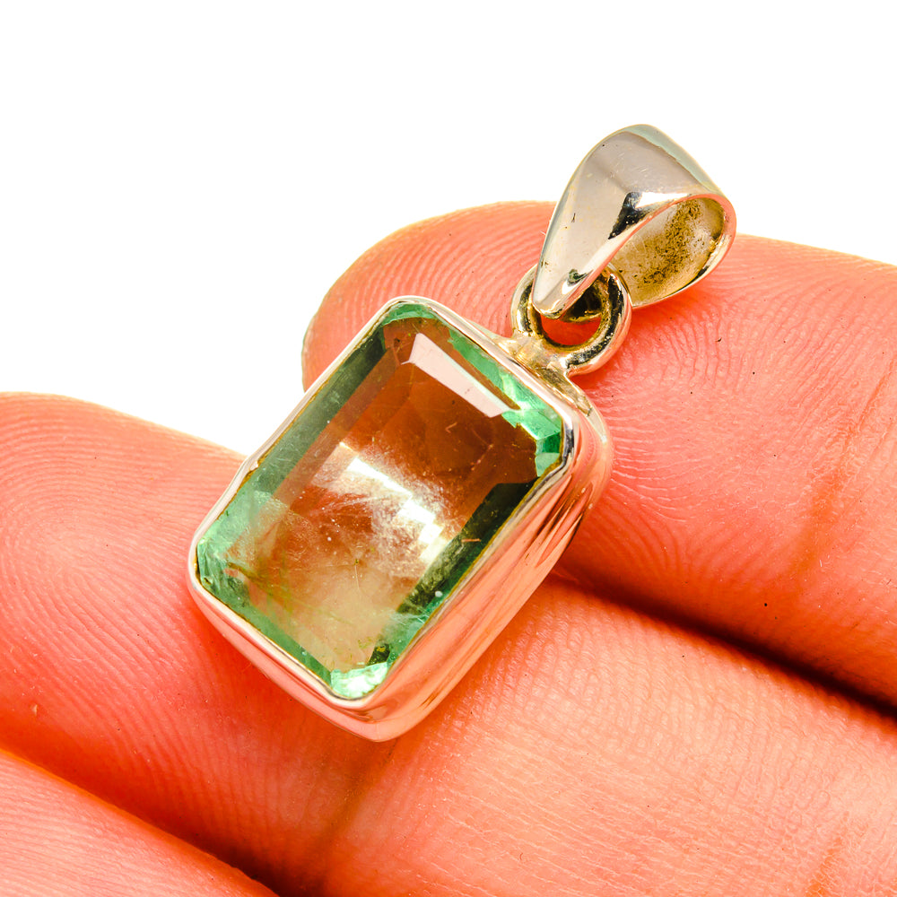 Green Fluorite Pendants handcrafted by Ana Silver Co - PD9024