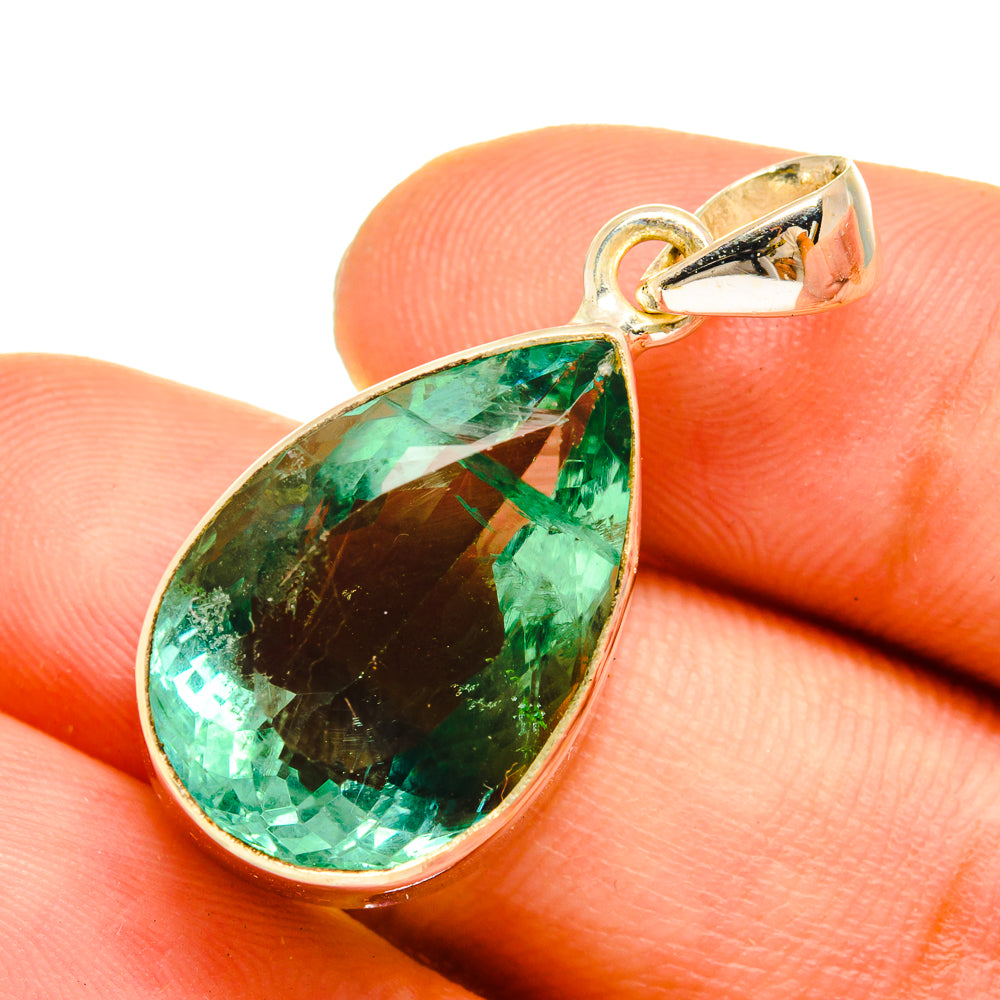 Green Fluorite Pendants handcrafted by Ana Silver Co - PD9027