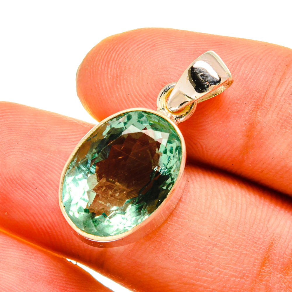 Green Fluorite Pendants handcrafted by Ana Silver Co - PD9028