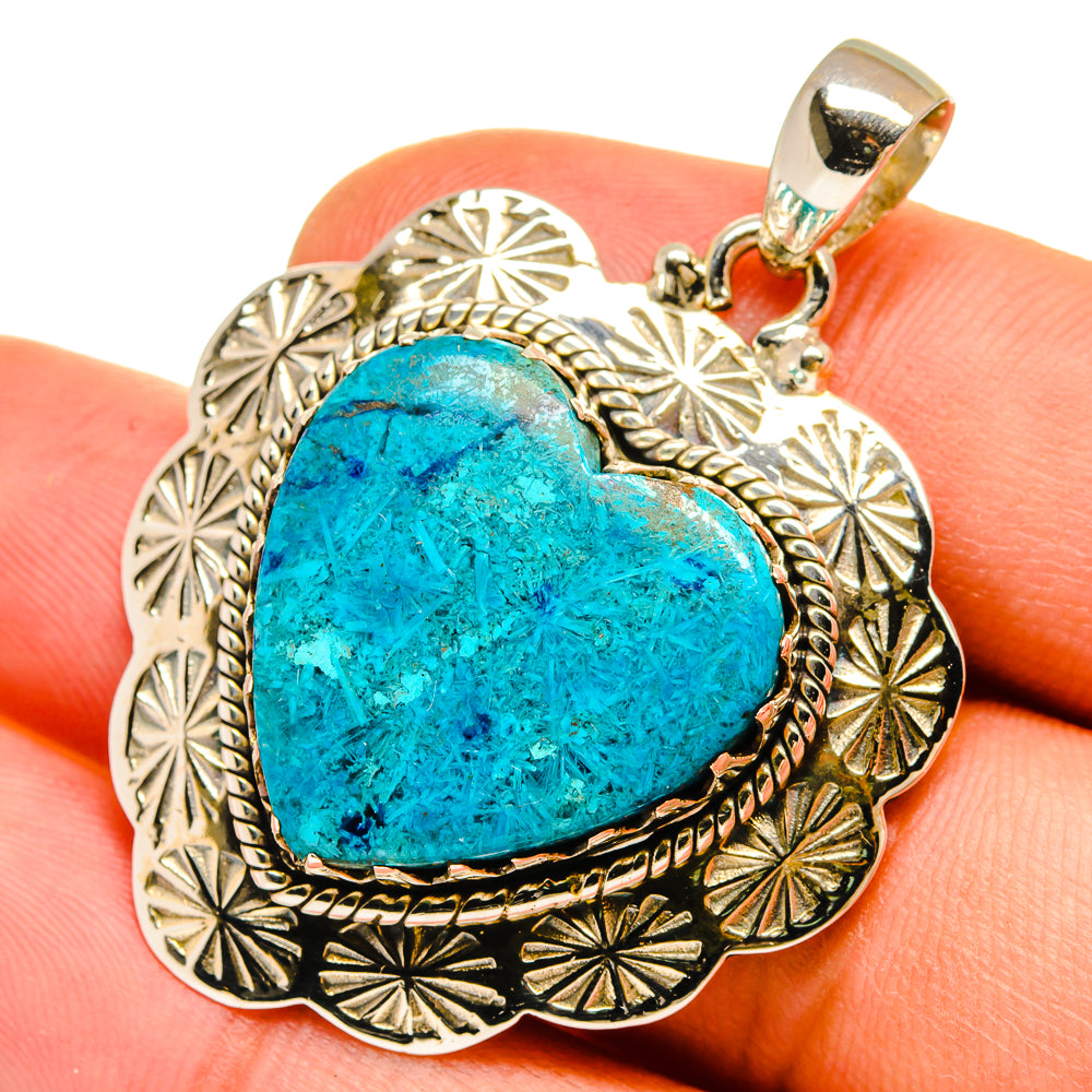 Chrysocolla Pendants handcrafted by Ana Silver Co - PD9031
