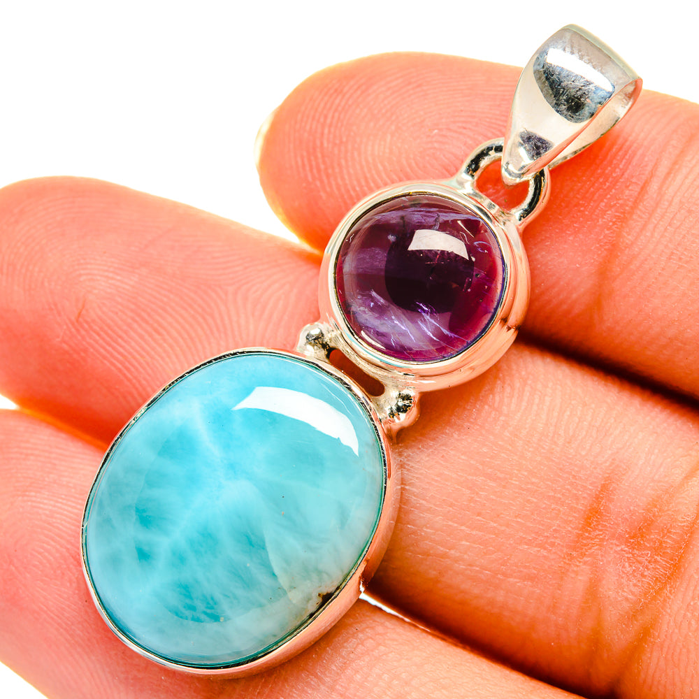 Larimar Pendants handcrafted by Ana Silver Co - PD9032