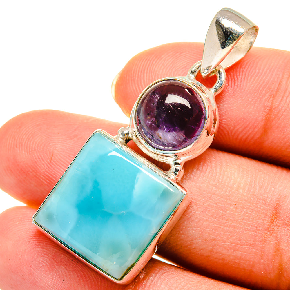 Larimar Pendants handcrafted by Ana Silver Co - PD9036