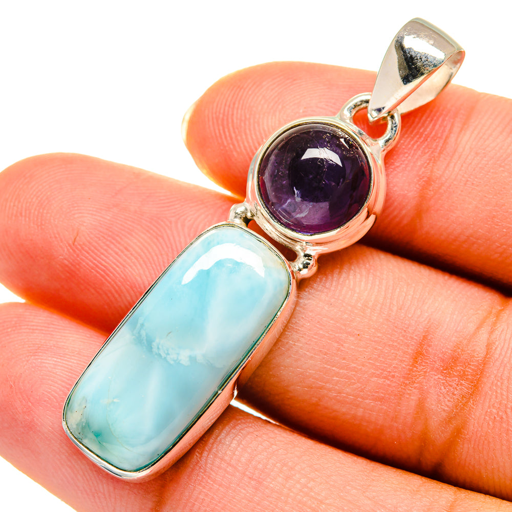 Larimar Pendants handcrafted by Ana Silver Co - PD9040