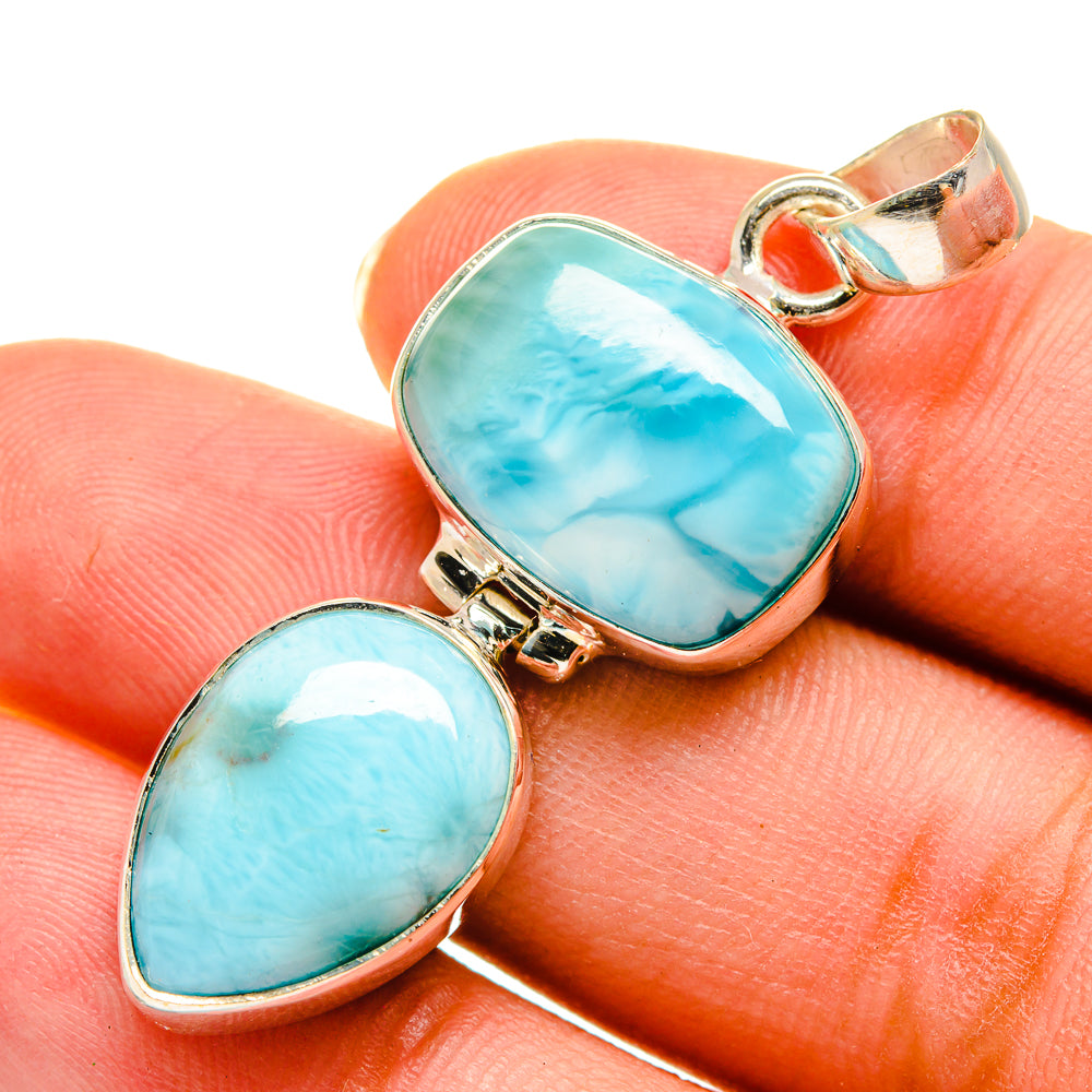 Larimar Pendants handcrafted by Ana Silver Co - PD9045