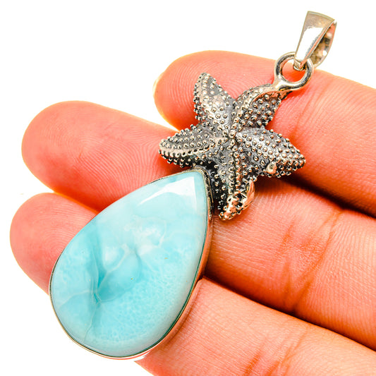 Larimar Pendants handcrafted by Ana Silver Co - PD9047