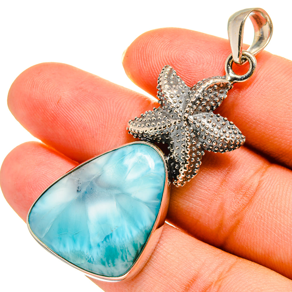 Larimar Pendants handcrafted by Ana Silver Co - PD9049