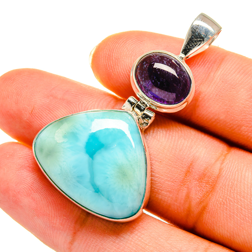 Larimar Pendants handcrafted by Ana Silver Co - PD9050