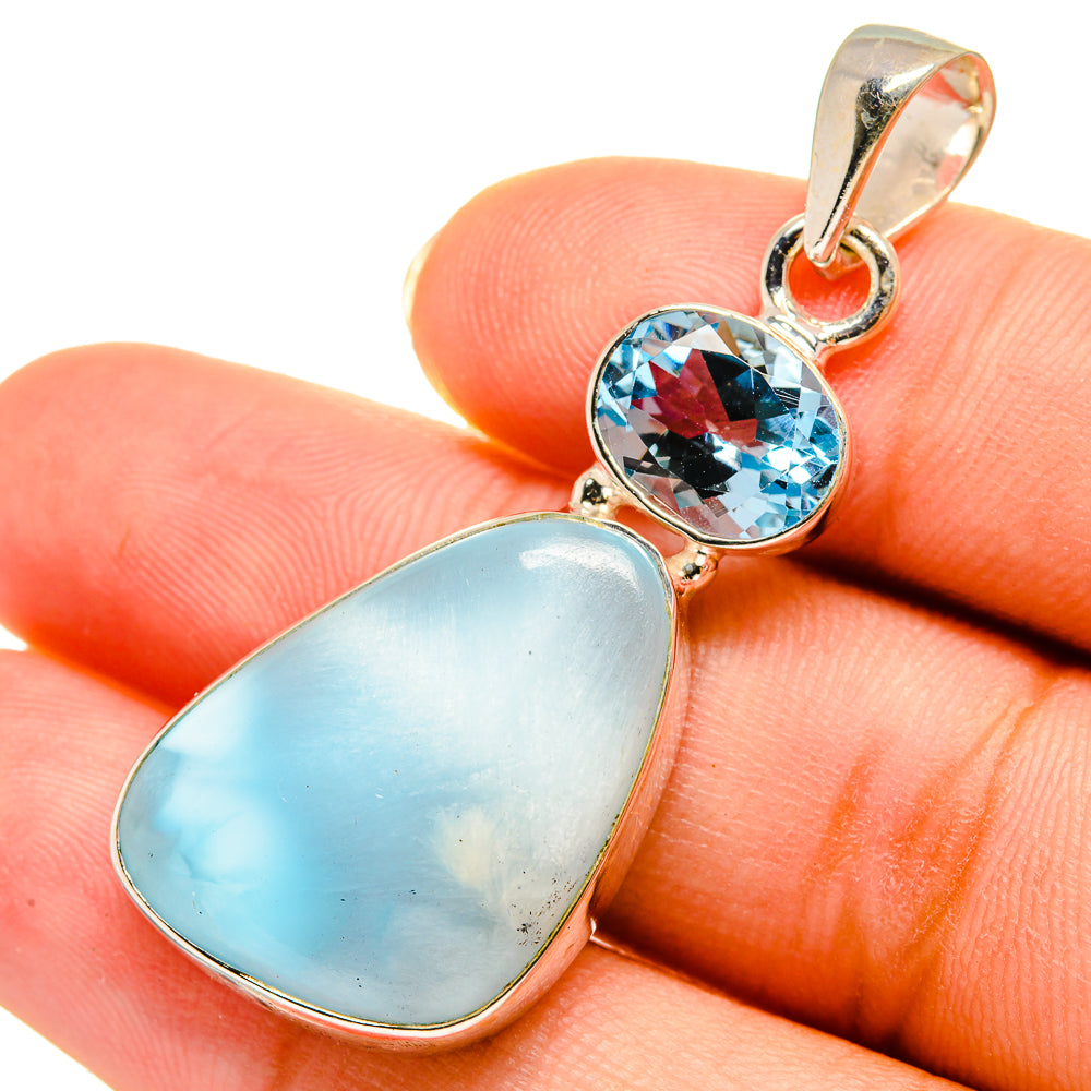 Larimar Pendants handcrafted by Ana Silver Co - PD9052