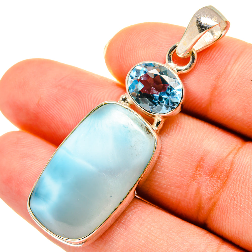 Larimar Pendants handcrafted by Ana Silver Co - PD9056