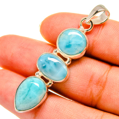 Larimar Pendants handcrafted by Ana Silver Co - PD9058