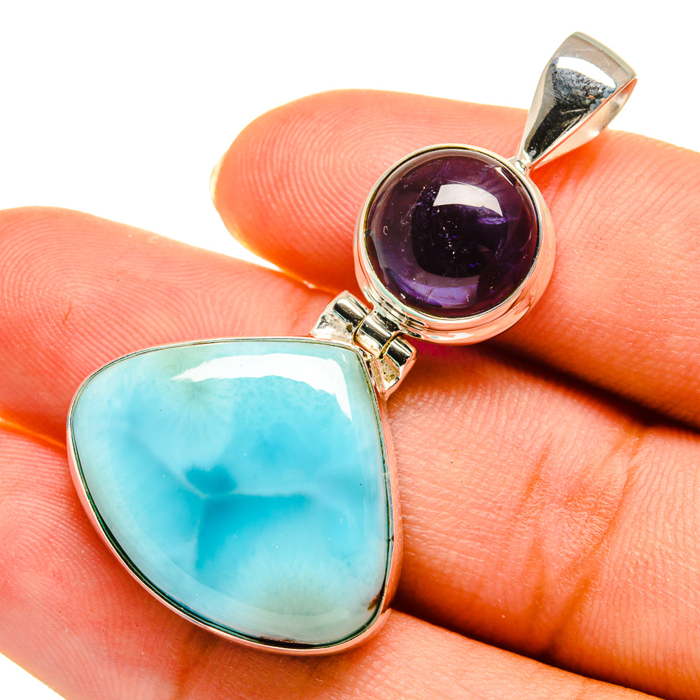 Larimar Pendants handcrafted by Ana Silver Co - PD9059