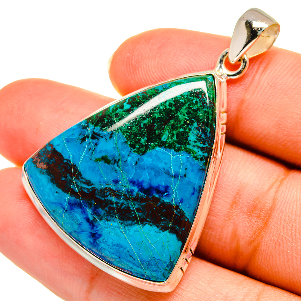 Chrysocolla Pendants handcrafted by Ana Silver Co - PD9066