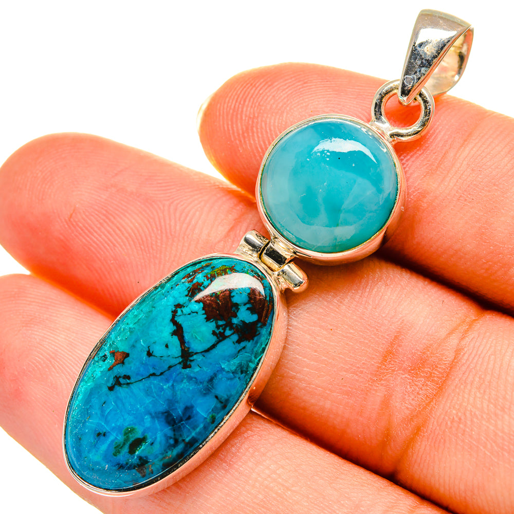 Shattuckite Pendants handcrafted by Ana Silver Co - PD9069