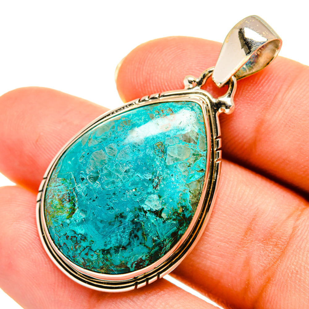 Chrysocolla Pendants handcrafted by Ana Silver Co - PD9075