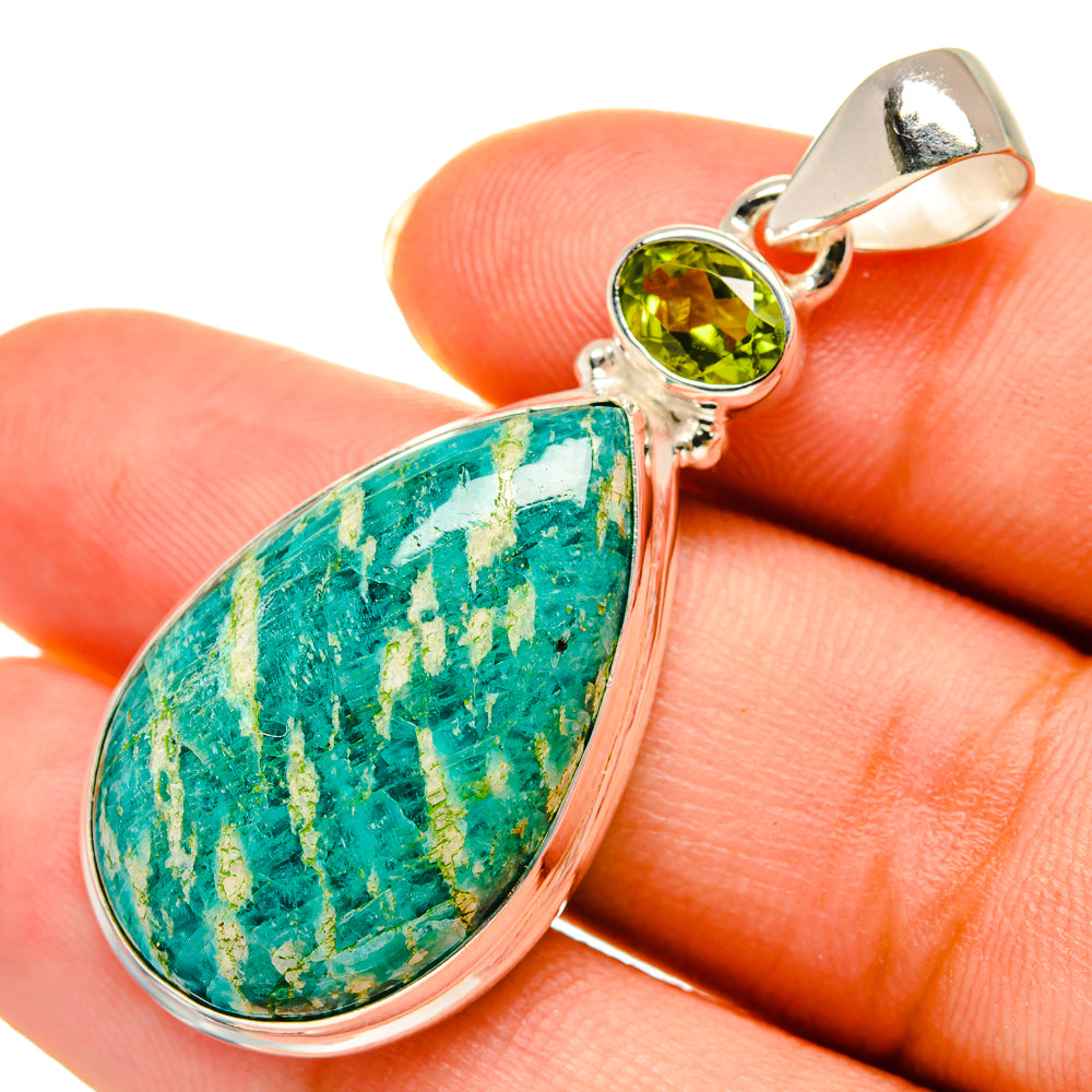 Amazonite Pendants handcrafted by Ana Silver Co - PD9084