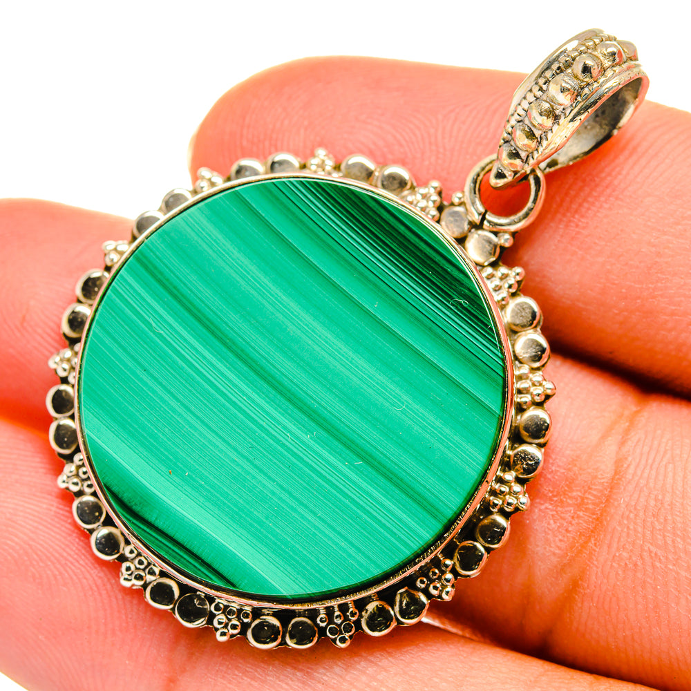 Malachite Pendants handcrafted by Ana Silver Co - PD9095