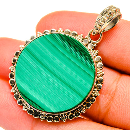 Malachite Pendants handcrafted by Ana Silver Co - PD9095