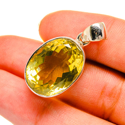 Lemon Quartz Pendants handcrafted by Ana Silver Co - PD9099