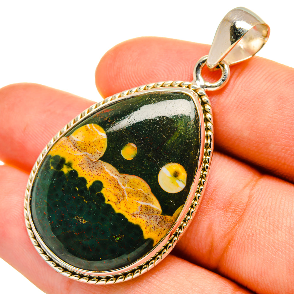 Ocean Jasper Pendants handcrafted by Ana Silver Co - PD9104