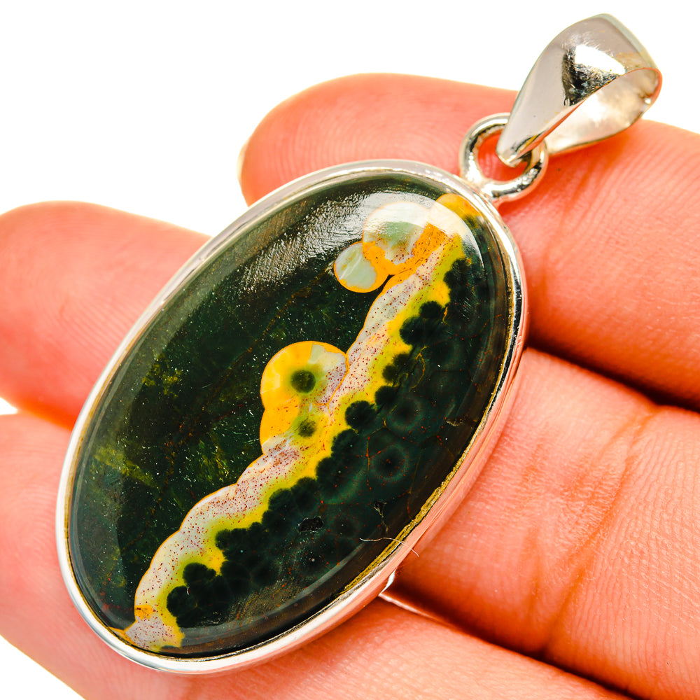 Ocean Jasper Pendants handcrafted by Ana Silver Co - PD9106